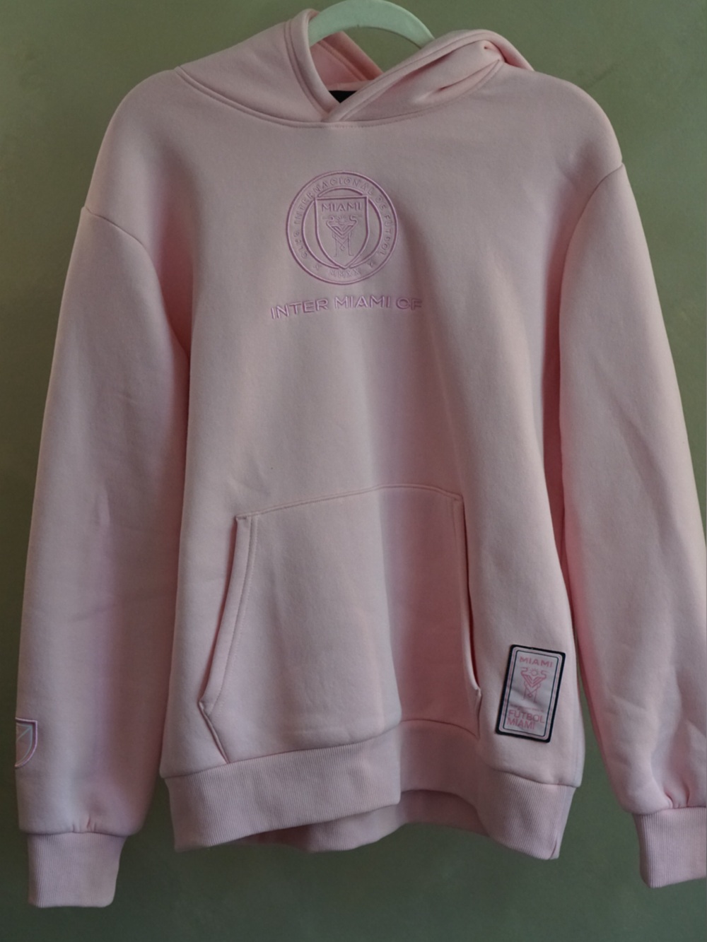 Primark Pink Inter Miami Embroidered Hoodie